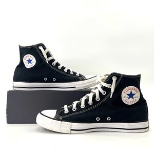 Converse Hi Top Sneakers Mens Sz 10 Black Chuck Taylor All Star Canvas Chucks